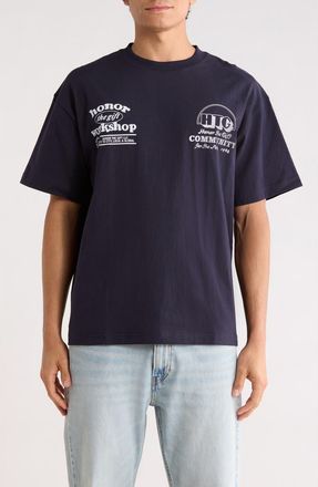 Honor The Gift Workshop Graphic T-Shirt in Navy at Nordstrom Rack, Size Medium