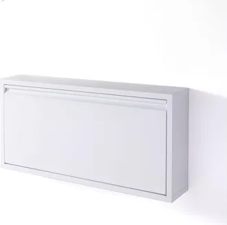 Oresteluchetta Scarpiera da parete in metallo bianca cm. H.37,5 x L.75 x P.12,5