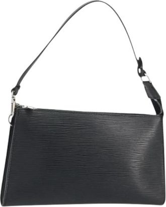 Louis Vuitton Pre-owned Accessory Pouch - Dames - Vintage Schoudertas - Zwart - ONE Size - Leer - Vintage