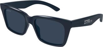 Balenciaga BB0467S 004 Mens Sunglasses Blue Size 54