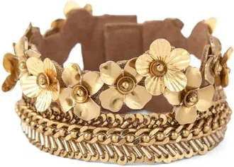 Deepa Gurnani Rika Multistrand Bracelet in Gold at Nordstrom