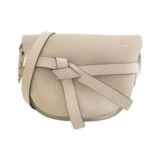 Loewe Pre-owned Shoulder Bag - Dames - Pre-owned - Beige - Maat: ONE Size Leer
