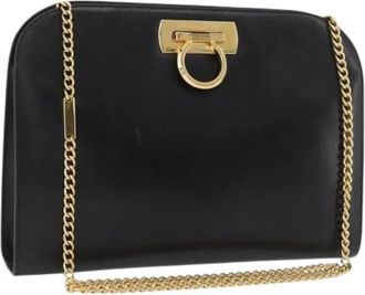 Ferragamo Pre-owned Cross Body Bags, female, Black, Size: ONE SIZE Pre-owned Shoulder Bag