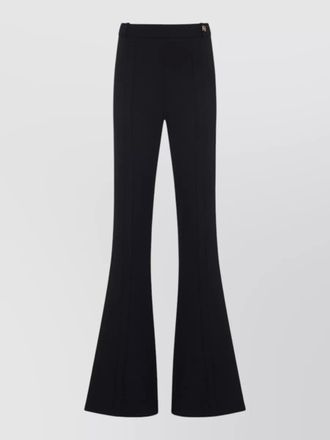 Elisabetta Franchi flared trousers belt loops gold tone hardware