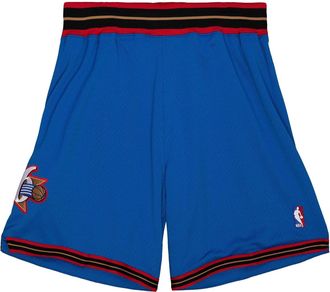 Mitchell & Ness NBA Authentic Shorts Philadelphia 76ers Alternate 1999-100 Blue Red ASHRGS18130-P76ROYA99