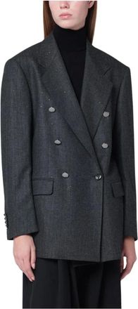 Tagliatore Jassen, Dames, Grijs, M, Wol, Loreley Blazer