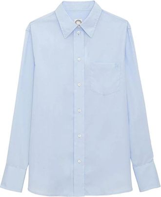 Ines De La Fressange Blouses & Shirts - Dames - Overhemden - Blauw - M - Katoen - Overhemden