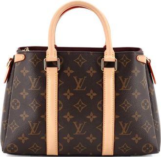 Louis Vuitton Soufflot Tote Monogram canvas leren BB tas - Bruin