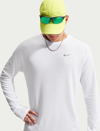 Nike Mens Stride Dri-FIT Running Waffle Crew in White | HV2705-100