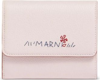 Marni Portafoglio con ricamo - Rosa