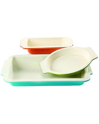 Gibson Colorsplash Imbue 3Pc Carbon Steel Nonstick Bakeware Set