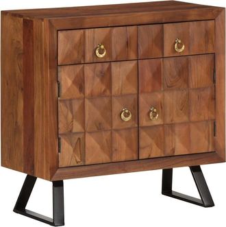 Berkfield Home Drawer Cabinet Honey Brown 70x35x70 cm Solid Wood Acacia | Size: 70 x 35 x 70 cm