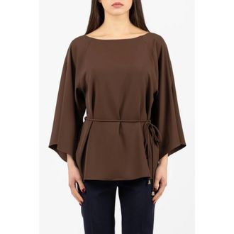 Hanita Blouses, female, Brown, Size: XS H.m3172.4558