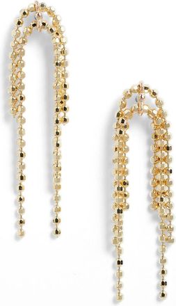Poppy Finch Cluster Ball Chain Drop Earrings in 14K Yellow Gold at Nordstrom