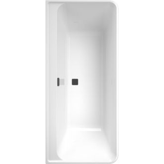 Villeroy & Boch Villeroy&boch - Ba&ntilde;era Recta De Pared 180 X 80 Villeroy Et Boch Collaro Desag&uuml;e Negro Mate