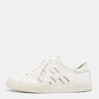 Axel Arigato White Leather Low Top Sneakers