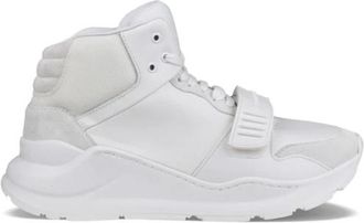 Burberry Dames, Schoenen, Wit, Maat: 38 1/2 EU Leer