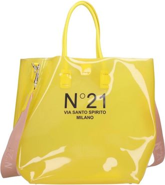 N&deg;21 Rubber Bag - Dames - Shoppers - Geel - ONE Size - Tassen