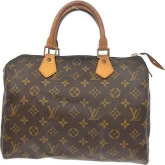 Louis Vuitton Speedy Monogram Canvas Brown Canvas Handbag (Pre-Owned)