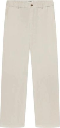 Frame Denim Relaxte Katoenen Broek - Heren - Sweatpants - Beige - L - Katoen - Broeken