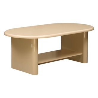 Atmosphera Mesa De Centro Douglas Ovalada, 60 X 110 Cm, Color Beige - Atmosphera Cr&eacute;ateur DInt&eacute;rieur