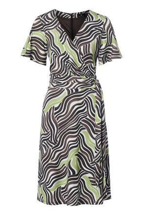 Mart Visser Regina Print Jurk Groen / Taupe