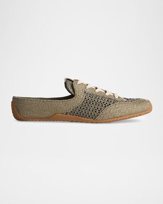 Rag & Bone Retro Runner Raffia Sneaker Mules