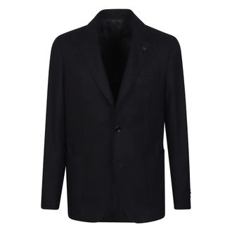 Lardini Jassen, Heren, Blauw, M, Leer, Iconic Jacket