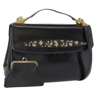 Dior Pre-owned Handbags, female, Black, Size: ONE SIZE Pre-owned Vintage Shoulder Bag