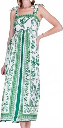 Jade Yoga The Verdant Villa Maxi Dress In Green And White Floral