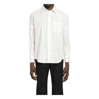 Thom Browne Casual Shirts, male, Pink, Size: XL L/S BD Straight Fit Shirt