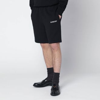 Burberry Black logo shorts