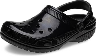 Crocs Classic High Shine Clog Shoes Black High Shine : Mens 2 - Womens 4 Medium, Synthetic