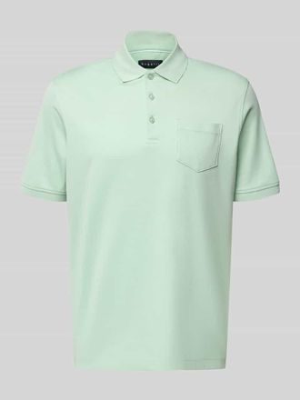 Bugatti Regular Fit Poloshirt mit Brusttasche und Label-Stitching in Hellgruen, Gr&ouml;&szlig;e XXXL