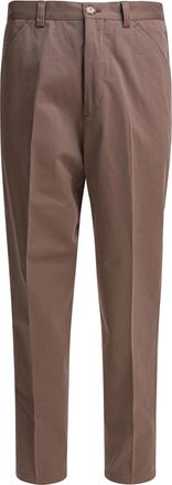 Brunello Cucinelli Brunello Cucinelli Mens Beige Cotton Trousers - Brown - Size EU 50 (Mens)
