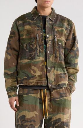 Diet Starts Monday Hopkins Camo Utility Jacket in Camo Multi at Nordstrom, Size Xx-Large
