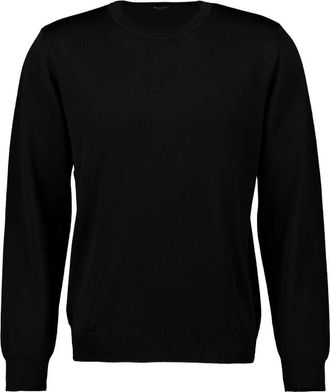 Maerz Truien & Vesten, Heren, Zwart, 4Xl, Wol, 490500 Ronde hals gebreid