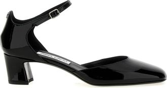 Jimmy Choo London Schoenen, Dames, Zwart, 38 EU, Leer, Pixie 45 Pumps