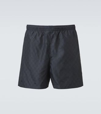 Gucci GG poplin swim trunks