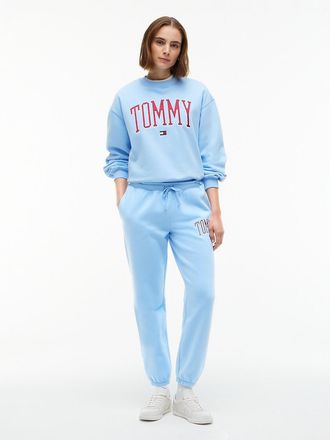 Tommy Hilfiger Womens Varsity Tommy Logo Sweatpant - Vessel Blue - XXL