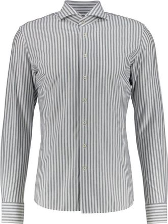 Profuomo Formele Overhemden - Heren - Zakelijke Overhemden - Grijs - 5XL - Overhemden