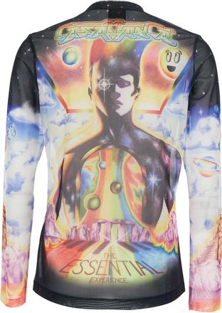 Casablanca Mens Long Sleeve T-Shirt Multicolour Polyester Top