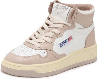 Autry Medalist Mid Schoenen - Dames - Sneakers - Beige - 35 EU - Leer - Schoenen