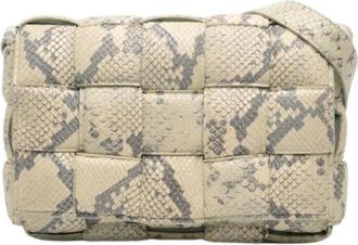 Bottega Veneta Pre-owned Padded Cassette - Dames - Vintage Schoudertas - Groen - ONE Size - Leer - Vintage
