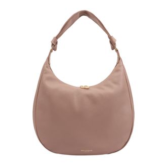 Paul Costelloe Womens Anum Leather Shoulder Bag - Pink - One Size
