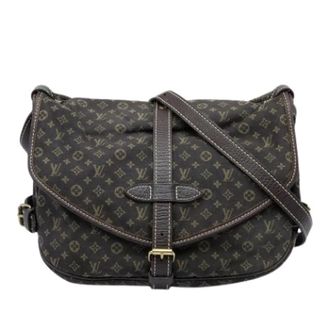 Louis Vuitton Pre-owned Mini Lin Saumur - Dames - Pre-owned - Bruin - Maat: ONE Size