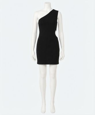 Z Supply Bri Side Cut Out Sleek Dress In Black