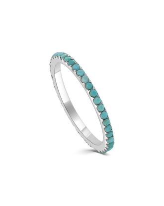 Sabrina Designs 14K 0.28 Ct. Tw. Turquoise Eternity Ring