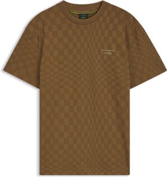 BOSS Porsche x cotton T-shirt with Pasha pattern