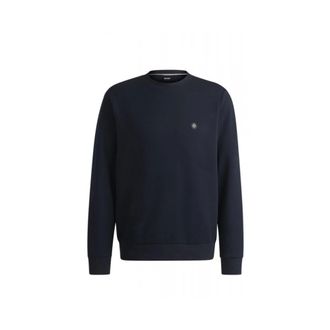 HUGO BOSS Heren, Sweatshirts & Hoodies, Blauw, Maat: XL Katoen